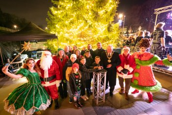 Fire and festivities as Christmas countdown starts in Rochdale