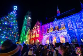 Fire festival sparkles as Christmas countdown starts in Rochdale