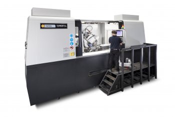 Second PTG Holroyd rotor grinding machine for leading air compressor maker, Sullivan Palatek