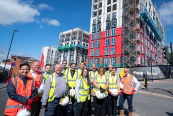 Top work at Upperbanks sees buildings ‘topped out’