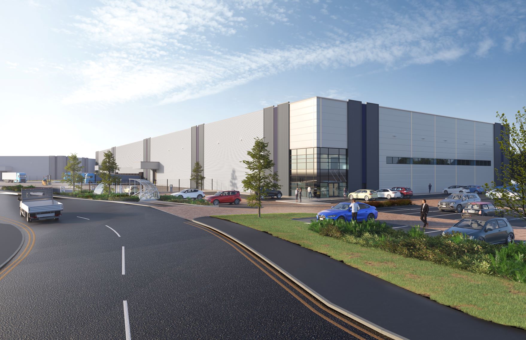 Image: Two new units under development on Kingsway Business Park
