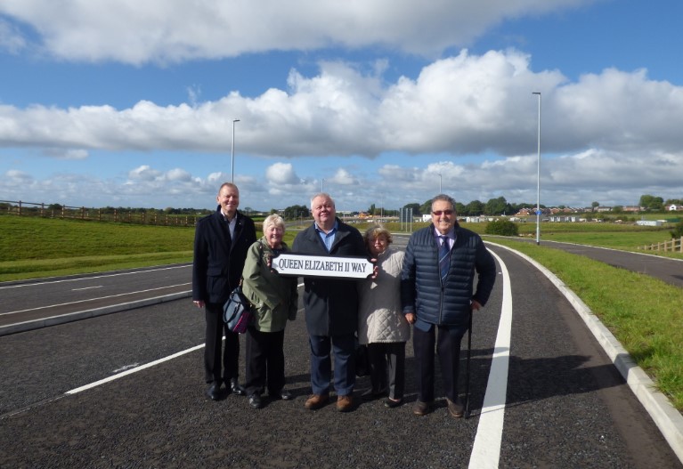 Image: Extension of new Queen Elizabeth II Way begins