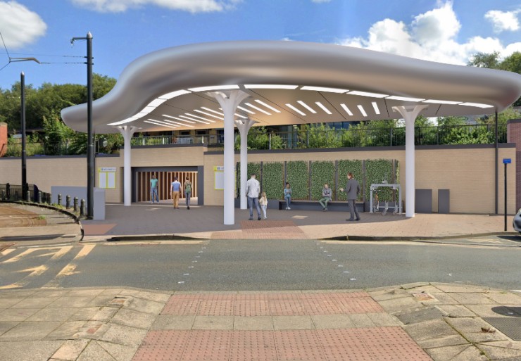 Image: New entrance for Rochdale Train Station