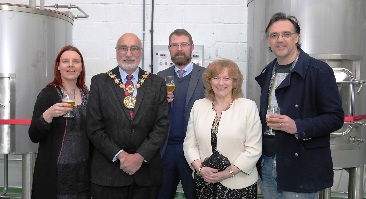 Image: Bottoms up: Rochdale couple toast success of their new brewery