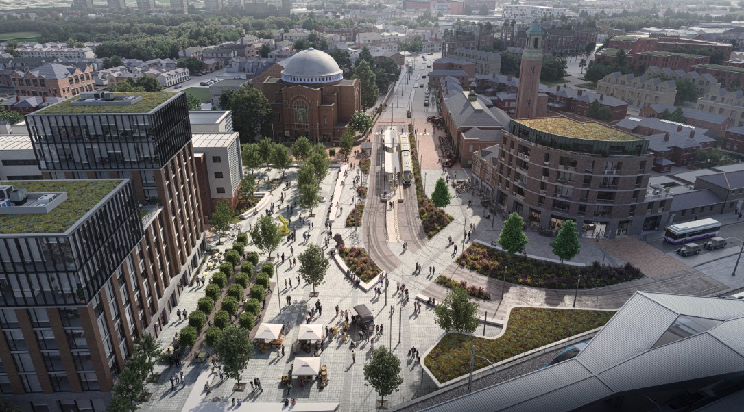 Image: Work to regenerate Station Square on track